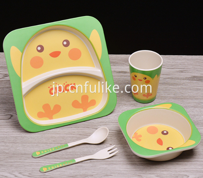 竹の子供食器 Bamboo Childrens Dinnerware